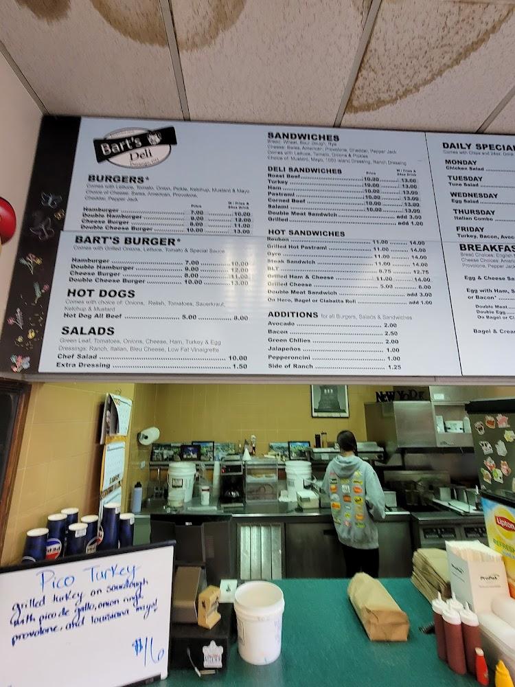 Bart's Deli Menu image 2